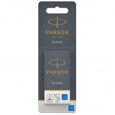 Синие неводостойкие картриджи Parker Quink Cartridges Washable Blue 5 шт в блистере