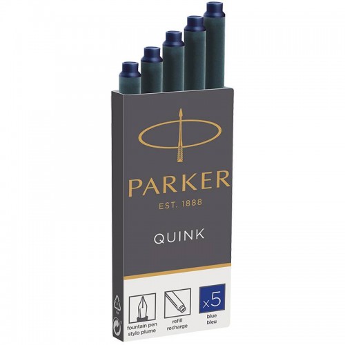 Синие картриджи Parker (Паркер) Quink Cartridges Blue 5шт в Санкт-Петербурге

