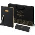 Набор Parker Jotter Stainless Steel GT из перьевой ручки и черного ежедневника недатированного в Санкт-Петербурге