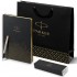Набор Parker Jotter Stainless Steel GT из перьевой ручки и ежедневника недатированного черного цвета в Санкт-Петербурге