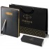 Набор Parker Jotter Stainless Steel GT из перьевой ручки и черного ежедневника в Санкт-Петербурге