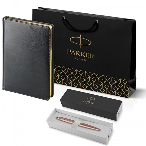 Набор Parker Jotter XL SE20 Monochrome Rose Gold из шариковой ручки и ежедневника черного цвета в Санкт-Петербурге
