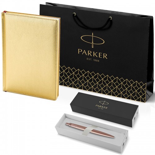 Набор Parker Jotter XL SE20 Monochrome Rose Gold из шариковой ручки и ежедневника золотого цвета в Санкт-Петербурге