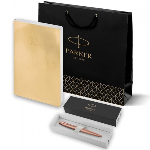 Набор Parker Jotter XL SE20 Monochrome Rose Gold из шариковой ручки и ежедневника золотистого цвета в Санкт-Петербурге