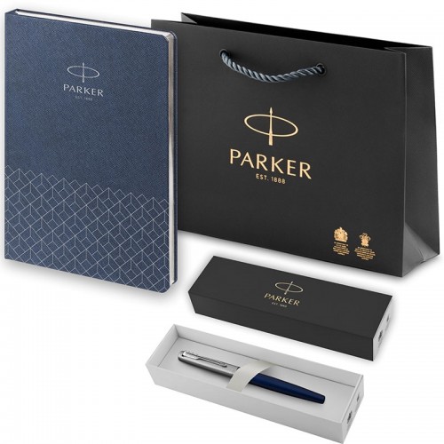 Набор Parker Jotter Royal Blue CT из перьевой ручки и ежедневника недатированного синего цвета в Санкт-Петербурге