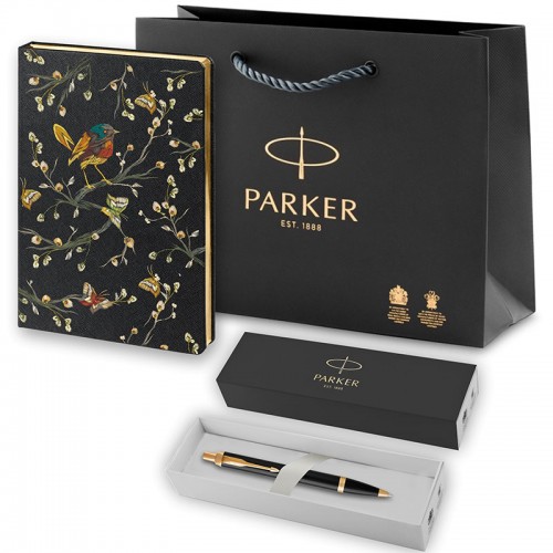 Набор Parker IM Metal Black GT из шариковой ручки и ежедневника черного цвета в Санкт-Петербурге