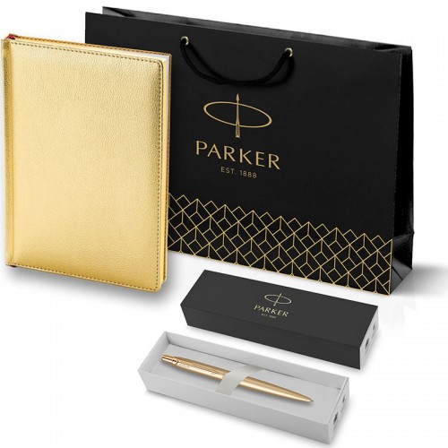 Набор Parker Jotter XL SE20 Monochrome Gold из шариковой ручки и ежедневника золотого цвета в Санкт-Петербурге