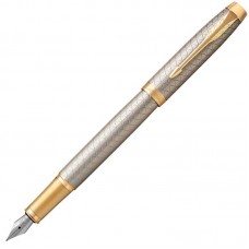Перьевая ручка Parker (Паркер) IM Premium Warm Silver/Gold GT F