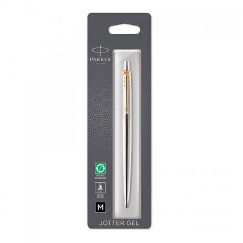 Шариковая ручка Parker Jotter Core Gel Stainless Steel GT в блистере